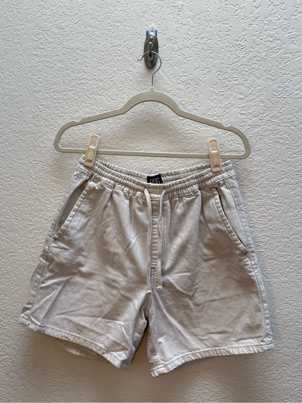 BDG Light Beige Drawstring canvas Shorts